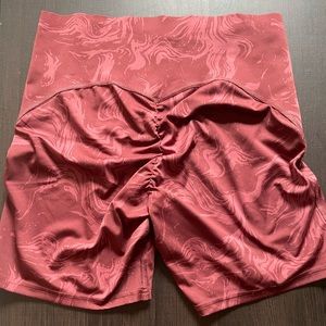 Gymshark power short -cherry brown